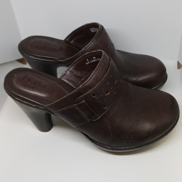 B.O.C brown heel mule CIG14 8/39 M/W - Picture 2 of 4